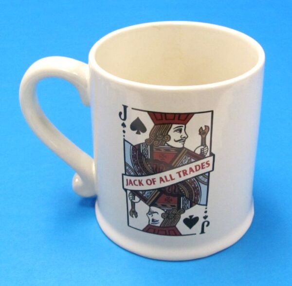 jack of all trades card mug