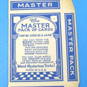 sherms' master pack of cards unused case