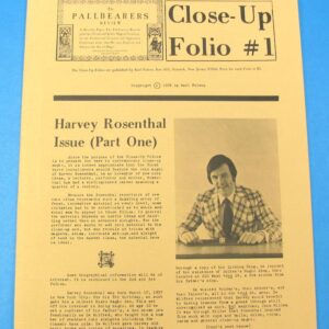 the pallbearers review close up folio #1 3 harvey rosenthal