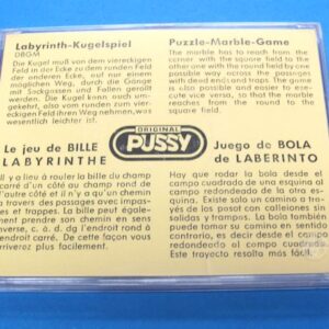 vintage west germany pussy marble game (blue)