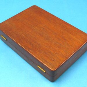 vintage wooden card box