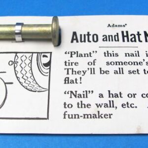 vintage adams' auto and hat nail