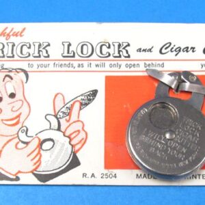 bashful trick lock and cigar cutter (vintage nos)