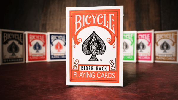 bicycle orange playing cards
