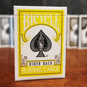 bicycle yellow playing cards
