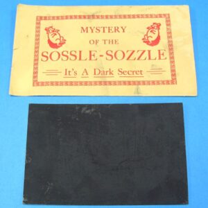 mystery of the sossle sozzle dirty hand joke (vintage)