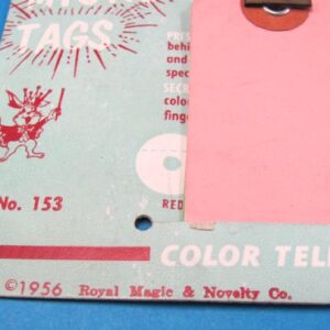 vintage royal mystic tags (copyright 1956)