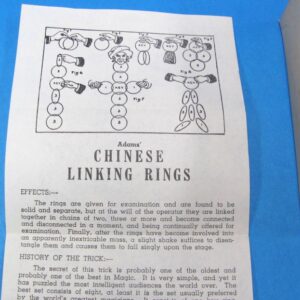 vintage adams' linking rings (3.5 inch) plus extra triple rings