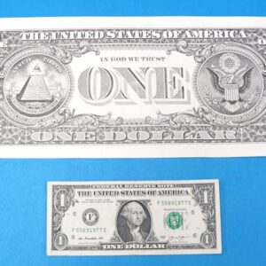 realistic jumbo one dollar bill type 2