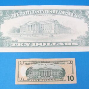 realistic jumbo ten dollar bill