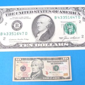 realistic jumbo ten dollar bill