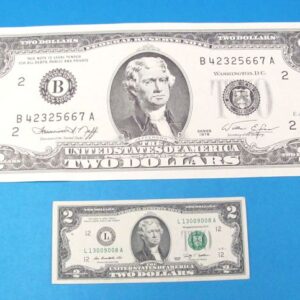 realistic jumbo two dollar bill