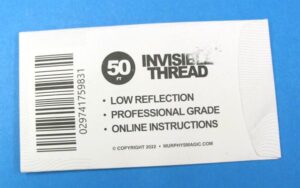 50 Feet of Stripped Invisible Thread | Winkler's Magic Warehouse