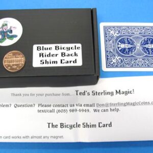 ted's sterling shimmed bicycle card blue