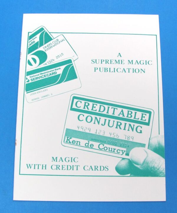 creditable conjuring by ken de courcy