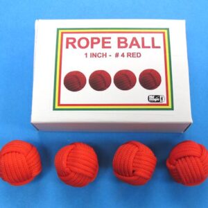 red rope balls 1 inch (set of 4) by mr. magic