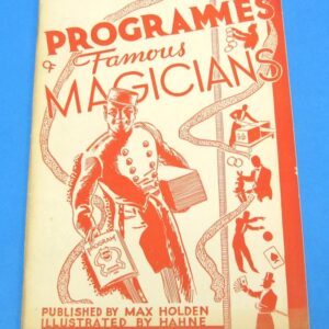 programmes of famous magicians by max holden