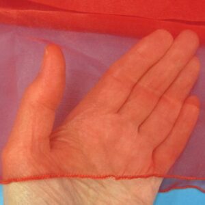 36 inch red mesh silk