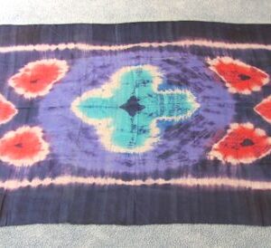 large multi colored 40 inch x 62 inch production silk