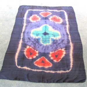 large multi colored 40 inch x 62 inch production silk