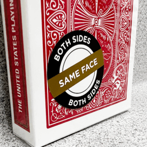 bicycle 2 faced mirror deck (same on both sides) red tuck case