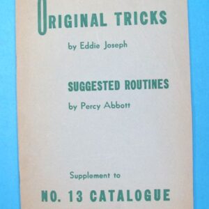 original tricks by eddie joseph & suggested routines by percy abbott