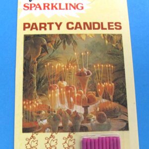sparkling party candles (pinkish)