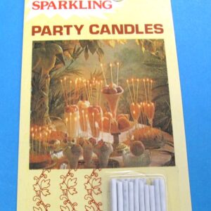 sparkling party candles (white)
