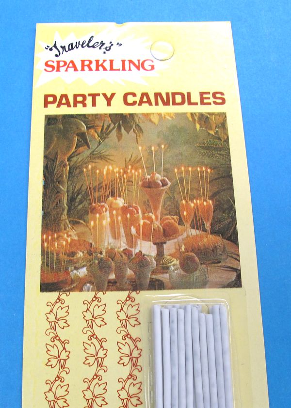 sparkling party candles (white)