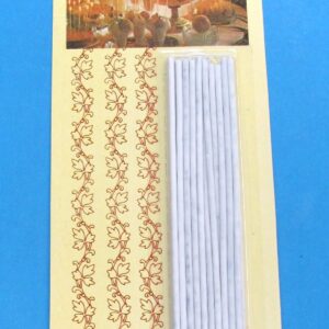 sparkling party candles (white)