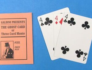 vintage galdini's ghost card aka three card monte