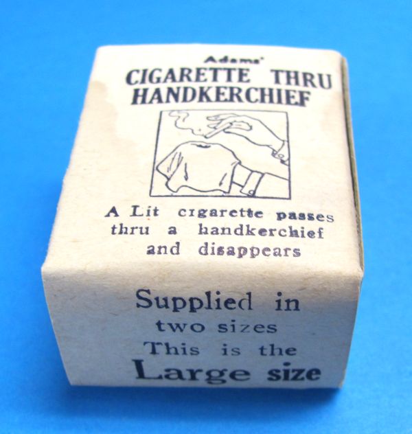 vintage adams' cigarette through handkerchief in box (large)