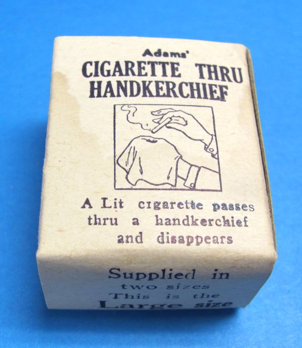 vintage adams' cigarette through handkerchief in box (large)