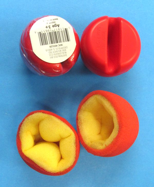 clown nose set of 4 (2 vinyl & 2 sponge)