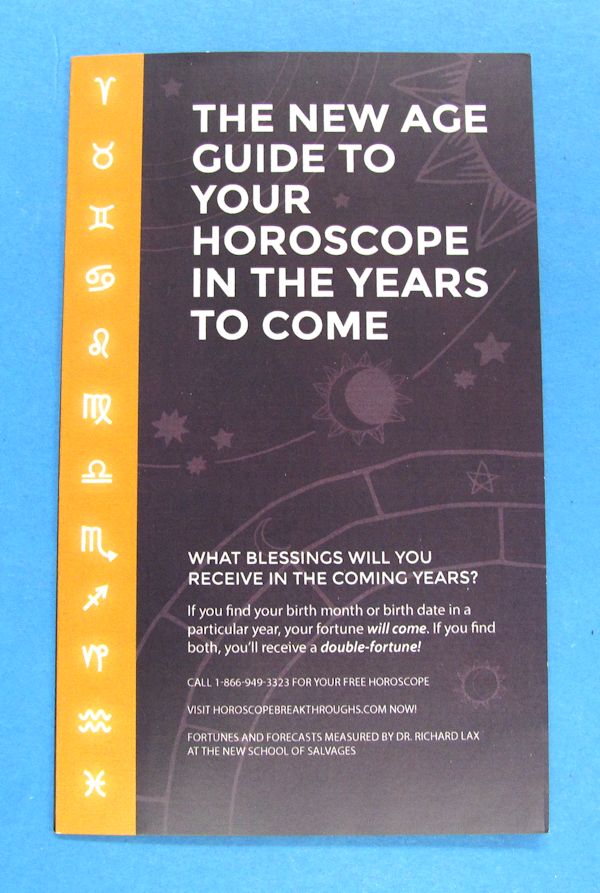 infinite luck horoscope booklet