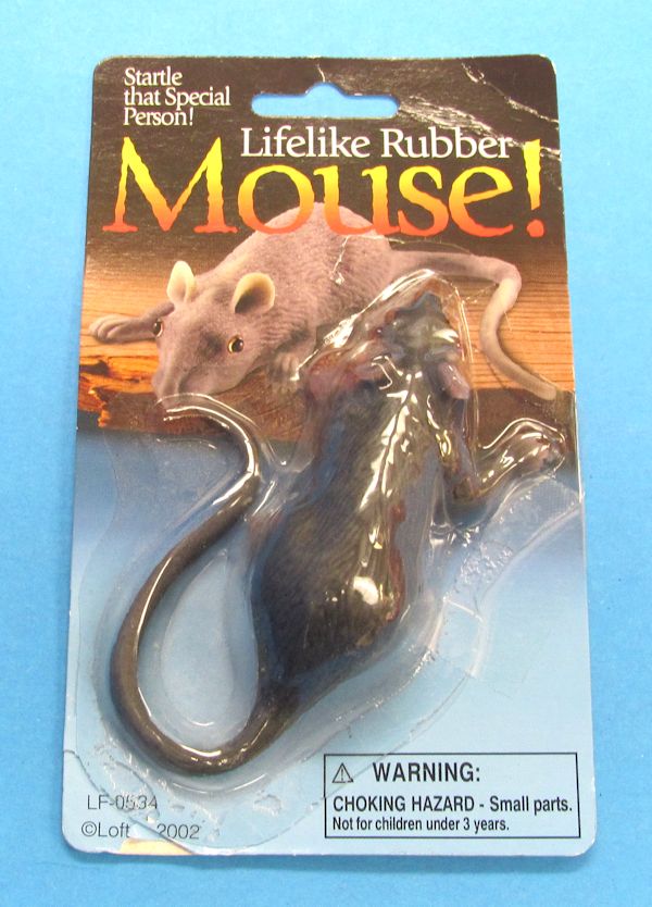 lifelike rubber mouse (loftus)