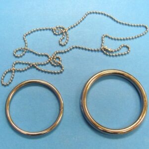 ring on chain (pair of rings)