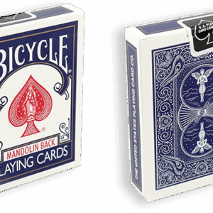 bicycle playing cards 809 mandolin blue by uspcc
