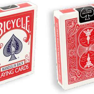 bicycle playing cards 809 mandolin red