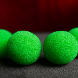 sponge balls 1 inch green 4 pack (murphy's magic)