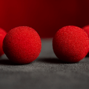 sponge balls 1 inch red 4 pack (murphy's magic)