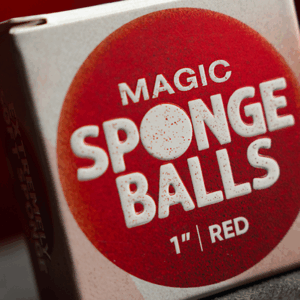 sponge balls 1 inch red 4 pack (murphy's magic)