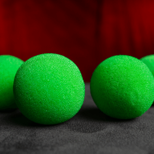 sponge balls 2 inch green 4 pack (murphy's magic)