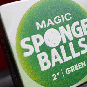 sponge balls 2 inch green 4 pack (murphy's magic)
