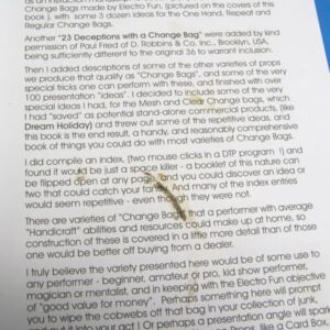 101 tricks with change bags booklet (pre owned)