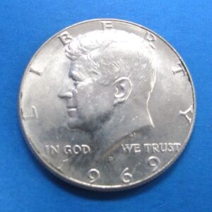 1969 d kennedy half dollar