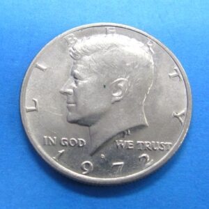 1972-D kennedy half dollar