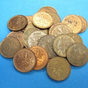 2 dozen canadian pennies