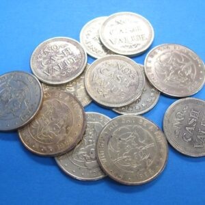 one dozen no cash value tokens