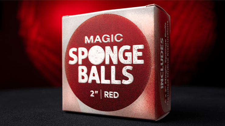 sponge balls – 2 inch – red – 4 pack (murphy’s magic)